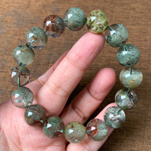 天然巴西莫奈幽灵手链饰品男女生