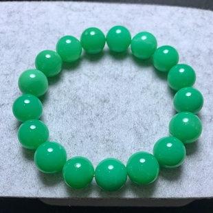 天然澳洲玉手链澳绿宝苹果绿绿玉髓宝石手串水晶送闺蜜礼物情侣女