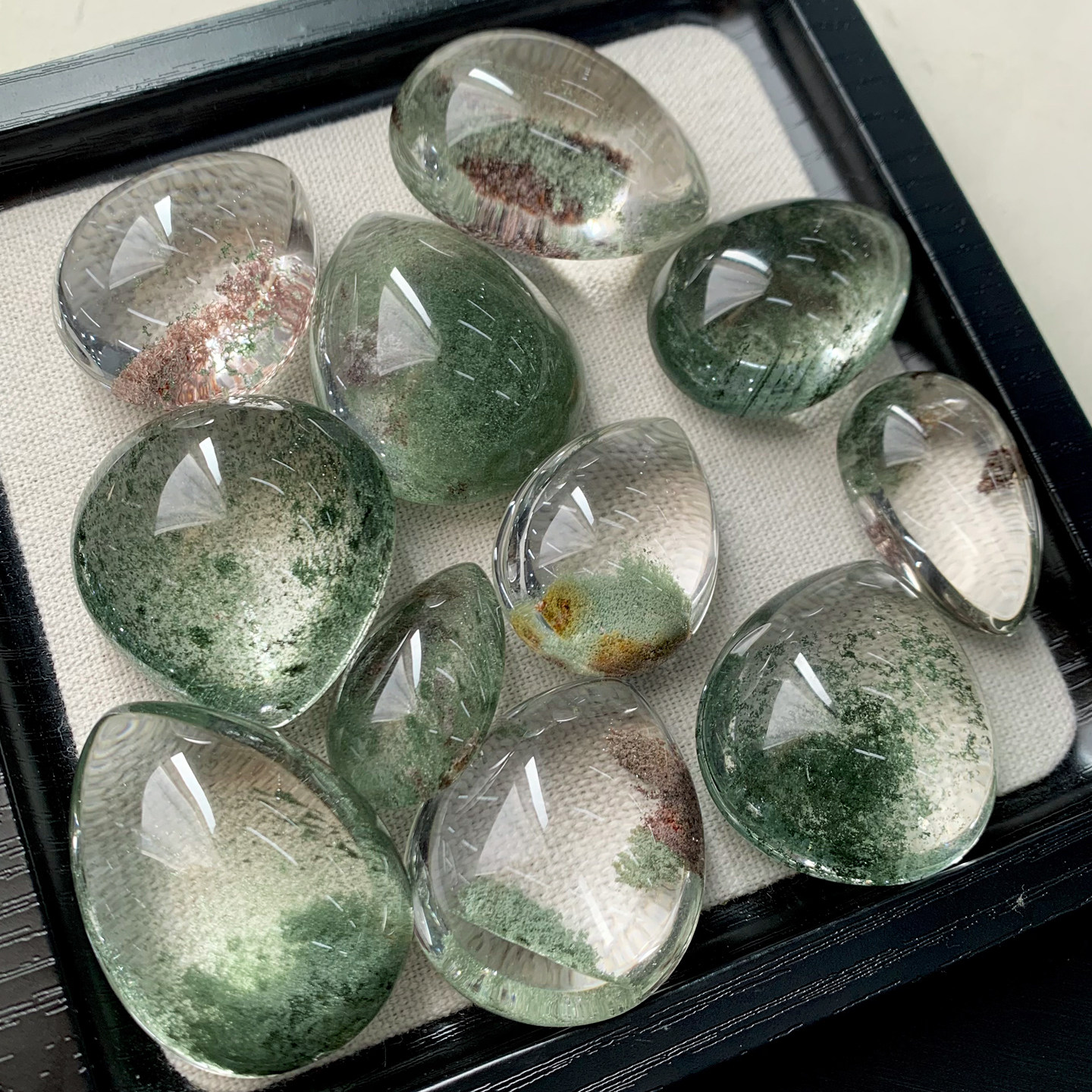 天然幽灵水晶吊坠配饰异象满天星聚宝盆千层幽灵雕刻件饰品男女款