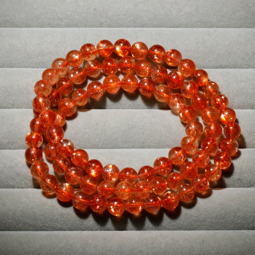 天然爆闪金太阳三圈手链饰品礼物