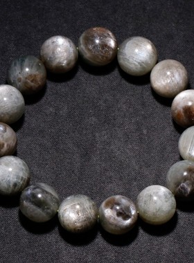 天然绿体星辉骨干长石手链饰品女