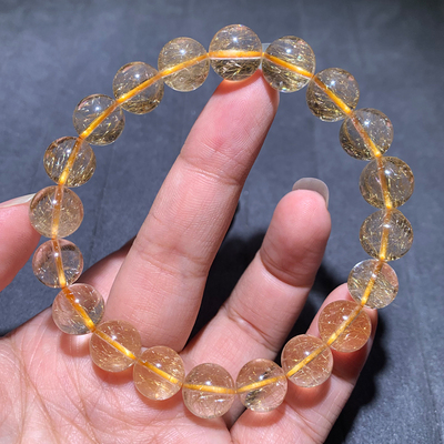 天然维纳斯发晶手链手串饰品男女