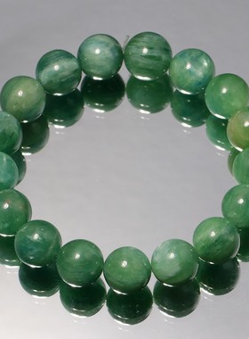 天然透体水墨双色蓝晶石手链女生