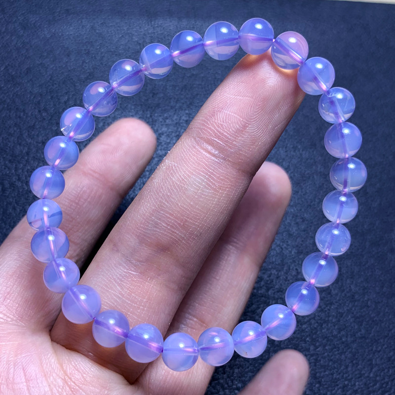 天然紫玉晶冰种果冻感紫水晶手链女梦幻紫甜美饰品一物一图送礼物