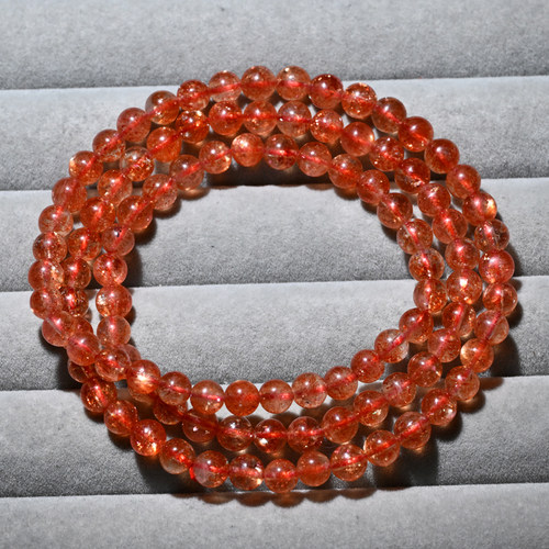 天然爆闪金太阳多圈手链水晶饰品