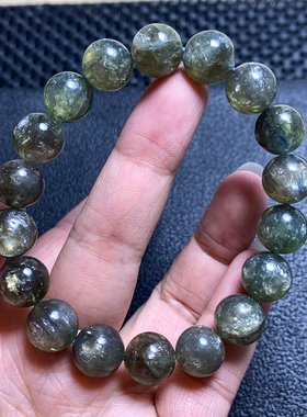 天然云母闪片共生蓝晶石手链送礼