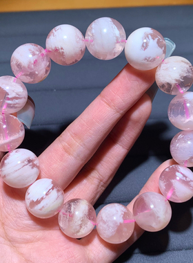 天然雪花幽灵单圈手链幽灵手串女