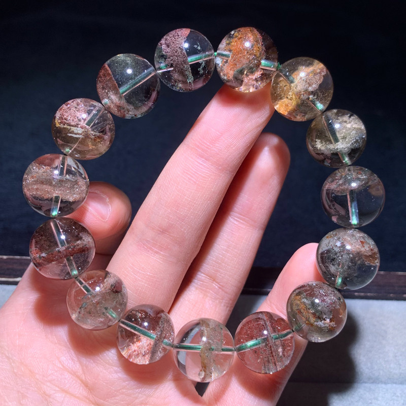 天然幽灵水晶单圈手链半盆聚宝盆千层幽灵手串饰品礼物男女情侣款,饰品/流行首饰/时尚饰品新,手链,淘宝优惠券,粉丝福利购,淘宝优惠卷