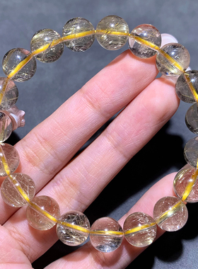 天然巴西维纳斯发晶手链女生饰品