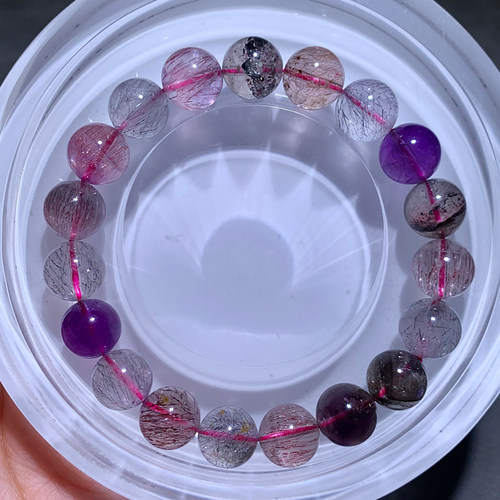 天然顺发三轮骨干超七单圈手链女