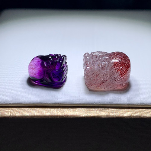天然顺发超七貔貅吊坠三轮骨干女