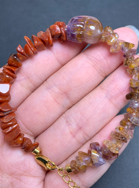 天然不规则极光貔貅随形手链饰品