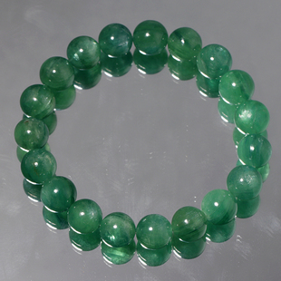 天然蓝绿色双色蓝晶石猫眼透体手链蓝海蓝宝水晶手串饰品礼物男女