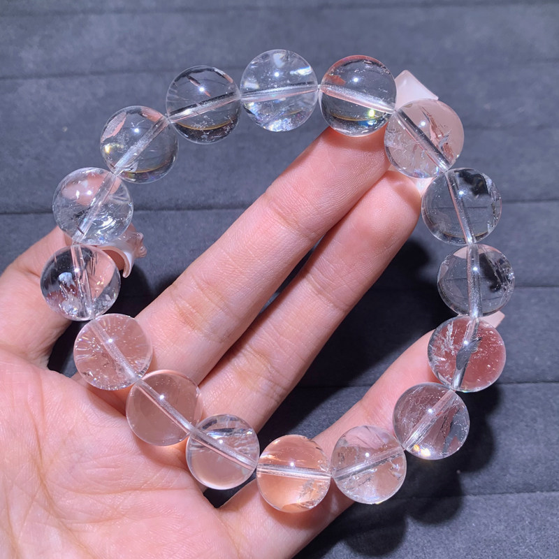天然白水晶单圈手链礼物手链饰品