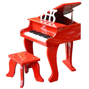 儿童机械小钢琴木质25键迷你可弹奏家用女孩男孩音乐玩具生日礼物