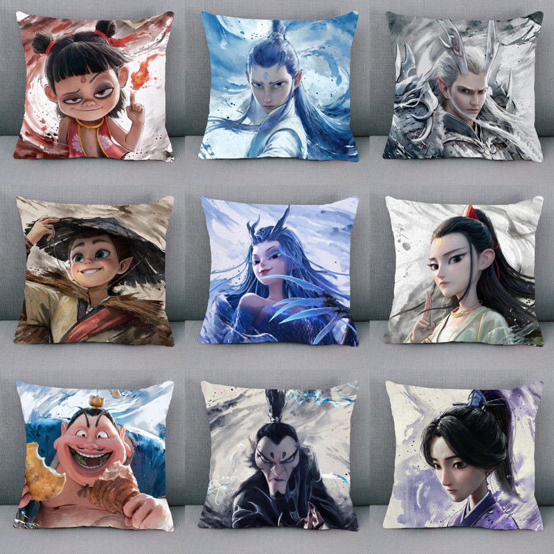 哪吒周边抱枕之魔童靠枕敖丙敖光敖闰玩偶公仔学生午睡儿童枕头