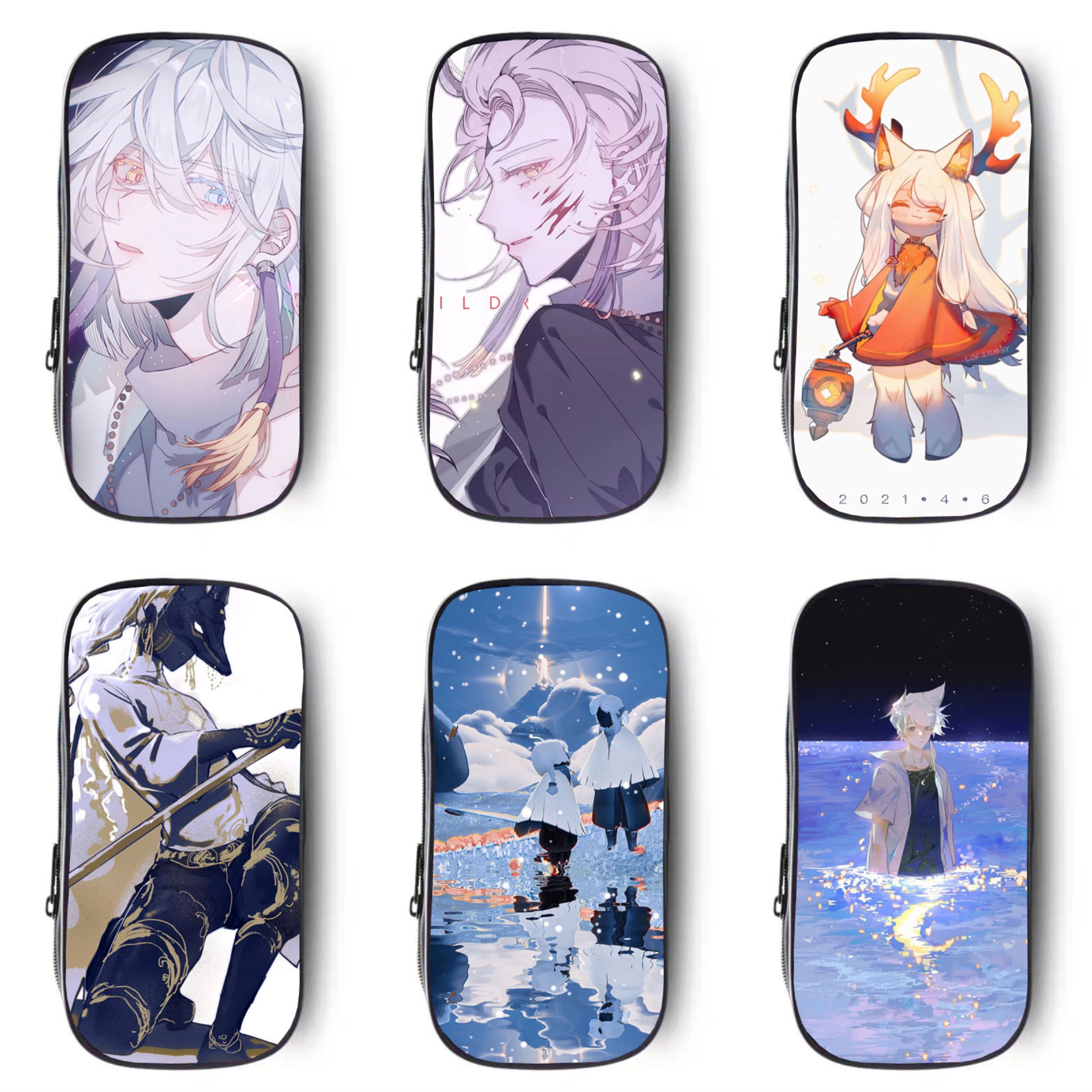 光遇sky白鸟卡卡笔袋大容量中小学生多功能文具袋耐脏初高中笔盒