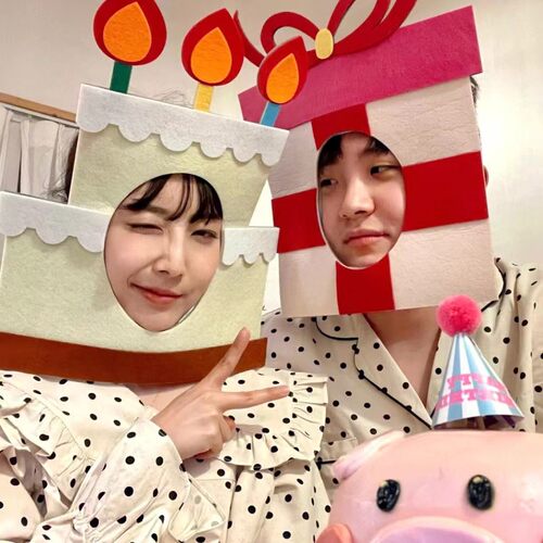 ins风蛋糕头套帽子搞怪自拍道具装饰面具蛋糕帽生日派对周岁装扮 - 封面