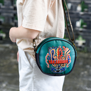 2025新款阎双迷你手机包女春斜挎包小圆包时尚手机袋布艺时尚挎包