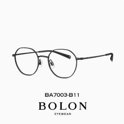 BOLON暴龙眼镜框24新品BA7003近视镜架钛框复古轻质百搭可配镜女