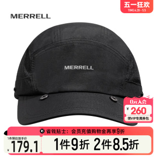 MERRELL迈乐户外运动防风沙遮阳帽可拆卸多用中性时尚 棒球帽男女