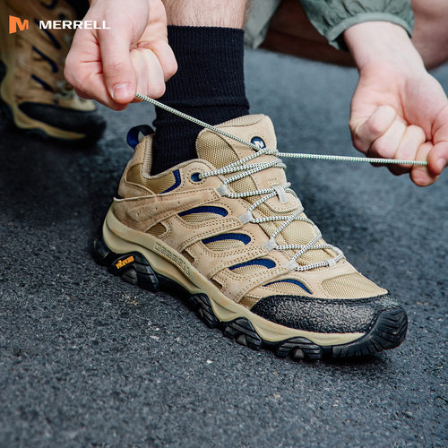 MERRELL迈乐MOAB 3 | Khakis登山徒步鞋男女防滑耐磨户外运动鞋