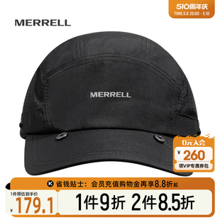 棒球帽男女 MERRELL迈乐户外运动防风沙遮阳帽可拆卸多用中性时尚