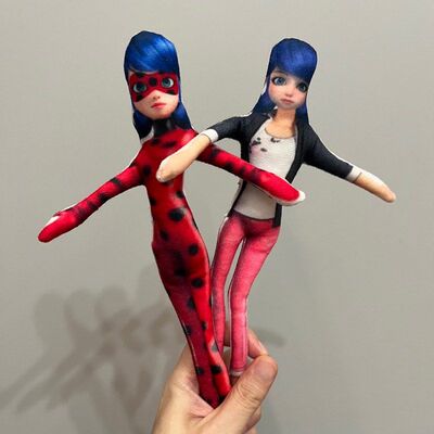 瓢虫雷迪奇迹少女马丽娜抽象老鼠干骨架款娃娃内置骨架任意造型