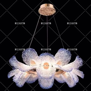 2025新款法式轻奢繁花客厅吊灯卧室设计师温馨浪漫现代餐厅灯具