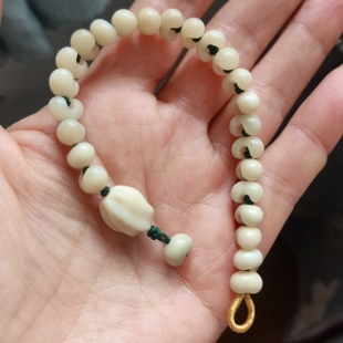 网红同款棕榈树籽手串金佛草菩提文玩手链手工制品DIY首饰配件