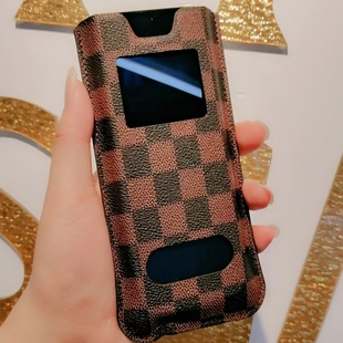 三星Fold3改W25手机套Fold4改W25心系天下手机后盖贴皮FOLD3升级W24手机套9260改W25真皮皮贴FOLD3改FOLD6套