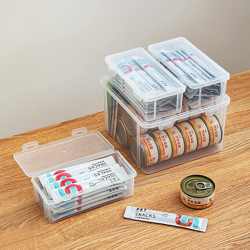 猫条收纳盒宠物零食冻干猫罐头盒