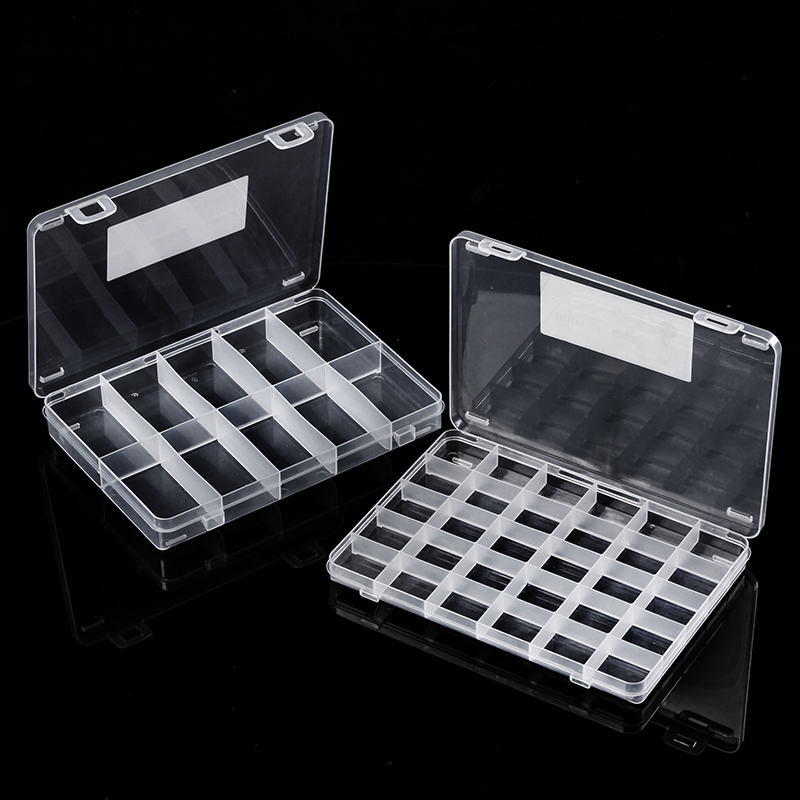 桌面收纳盒多分格透明塑料盒