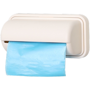 垃圾袋收纳盒袋子收纳神器塑料袋存放器厨房壁挂式免打孔方便放装