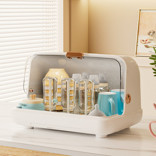 奶瓶收纳盒沥水防尘收纳箱婴儿专用宝宝餐具晾干架子沥水架置物架