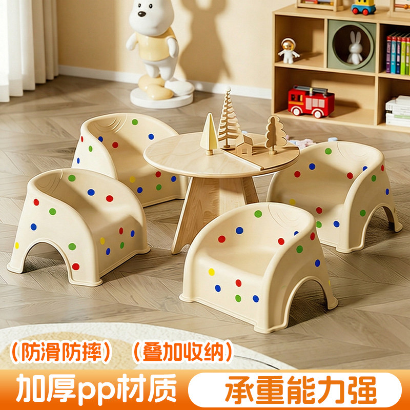 多巴胺婴幼儿童靠背椅宝宝沙发餐椅小椅子防滑板凳洗澡凳塑料凳子