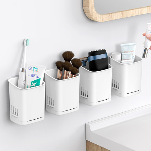 免打孔牙刷牙膏卫生间置物架