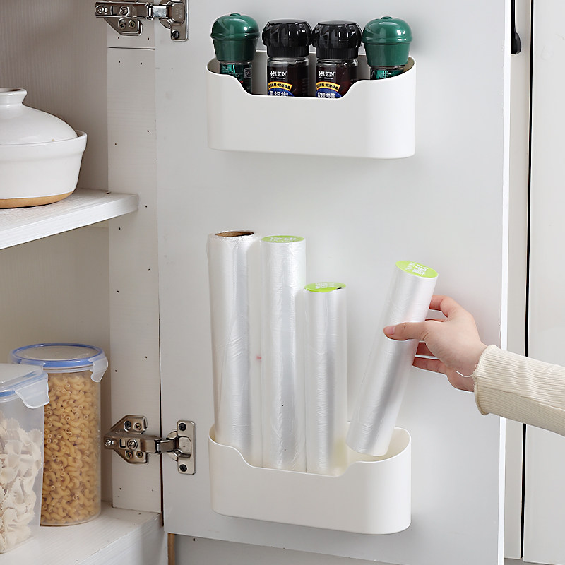厨房壁挂式收纳盒免打孔橱柜门卫生间浴室置物架墙上各种神器大全,收纳整理,整理架/置物架/收纳架,淘宝优惠券,粉丝福利购,淘宝优惠卷