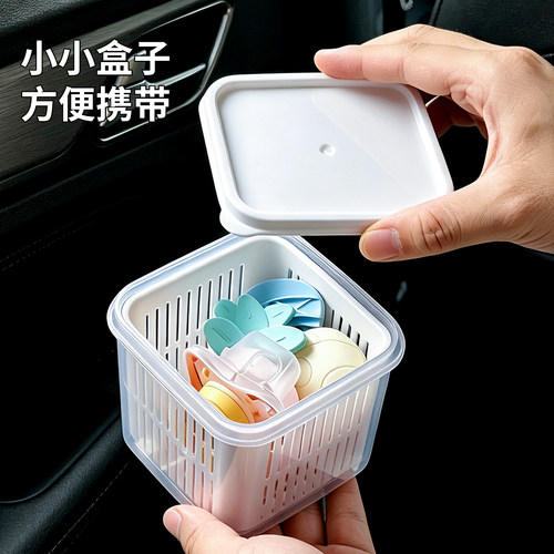 婴儿奶嘴牙胶收纳盒可消毒沥水