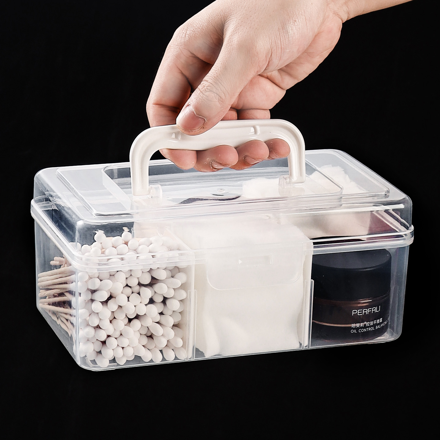 化妆棉收纳盒多功能整理箱