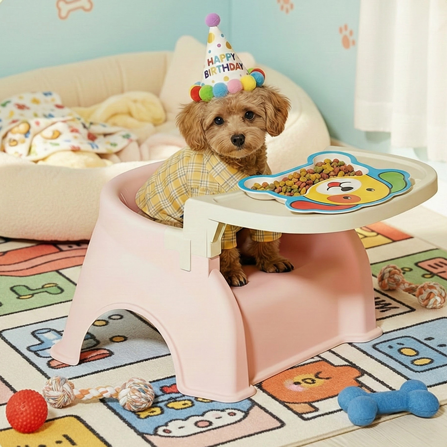 宠物餐桌狗狗餐椅吃饭护颈猫碗架支架加高增高架置物架凳子儿童凳,宠物/宠物食品及用品,猫狗床/躺椅,淘宝优惠券,粉丝福利购,淘宝优惠卷