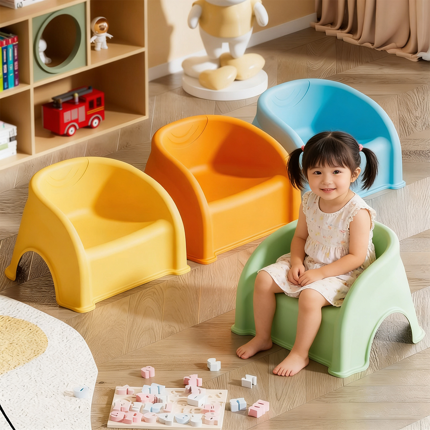 宝宝家用矮凳幼儿园吃饭餐桌椅子