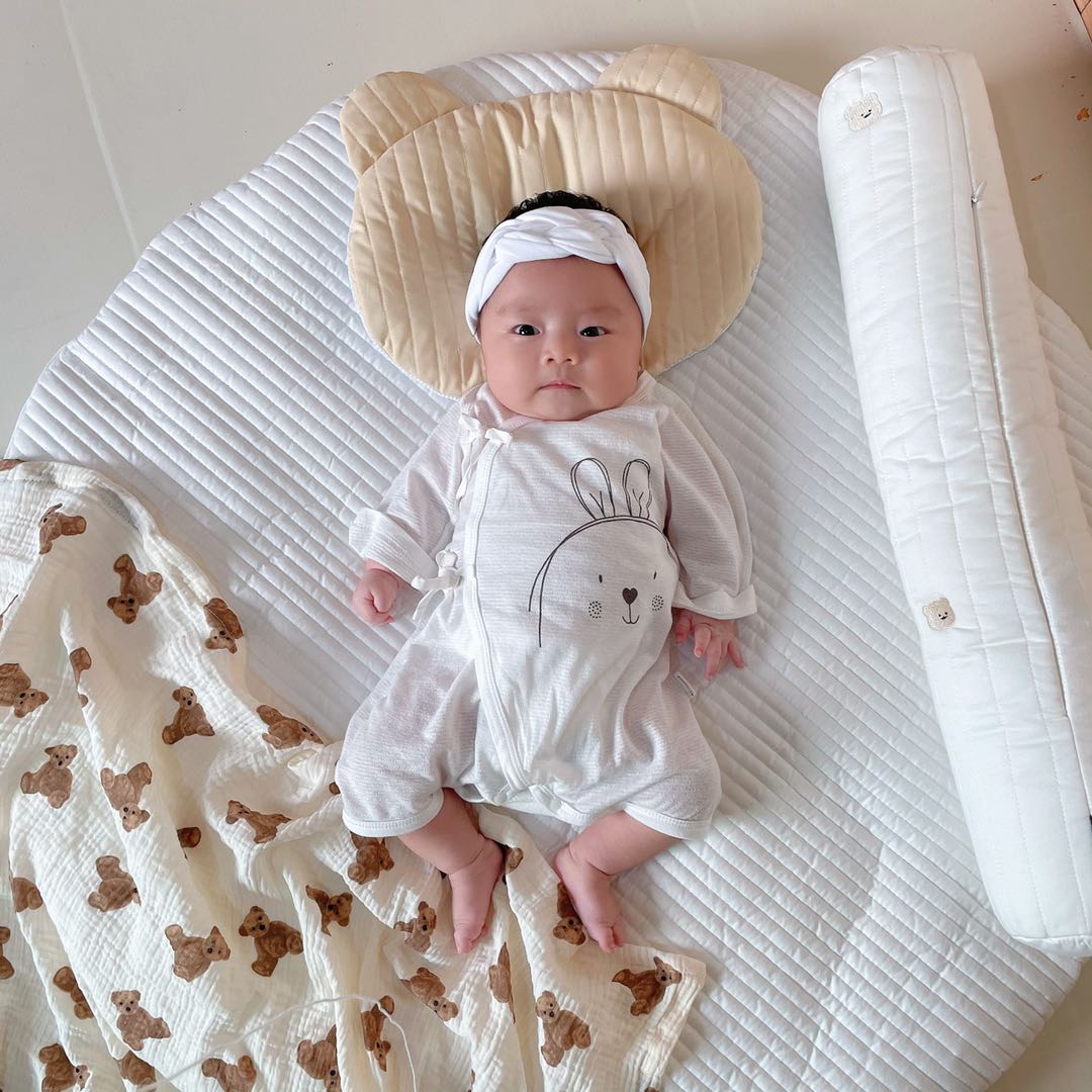 婴儿斜襟系带无骨纯棉蝴蝶衣夏季