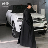 呢子外套高级时尚 潮流宽松大码 毛呢大衣男韩版 碧舍秋冬加厚超长款