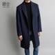 特惠碧舍毛呢大衣男冬季 呢子大衣 短款 韩版 修身