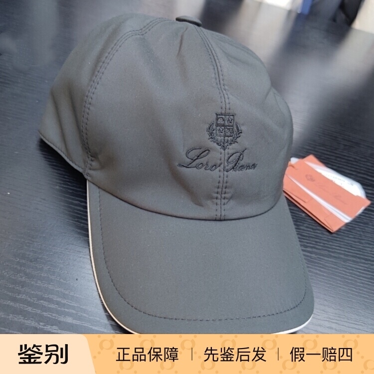 LOROPIANA黑色刺绣棒球帽