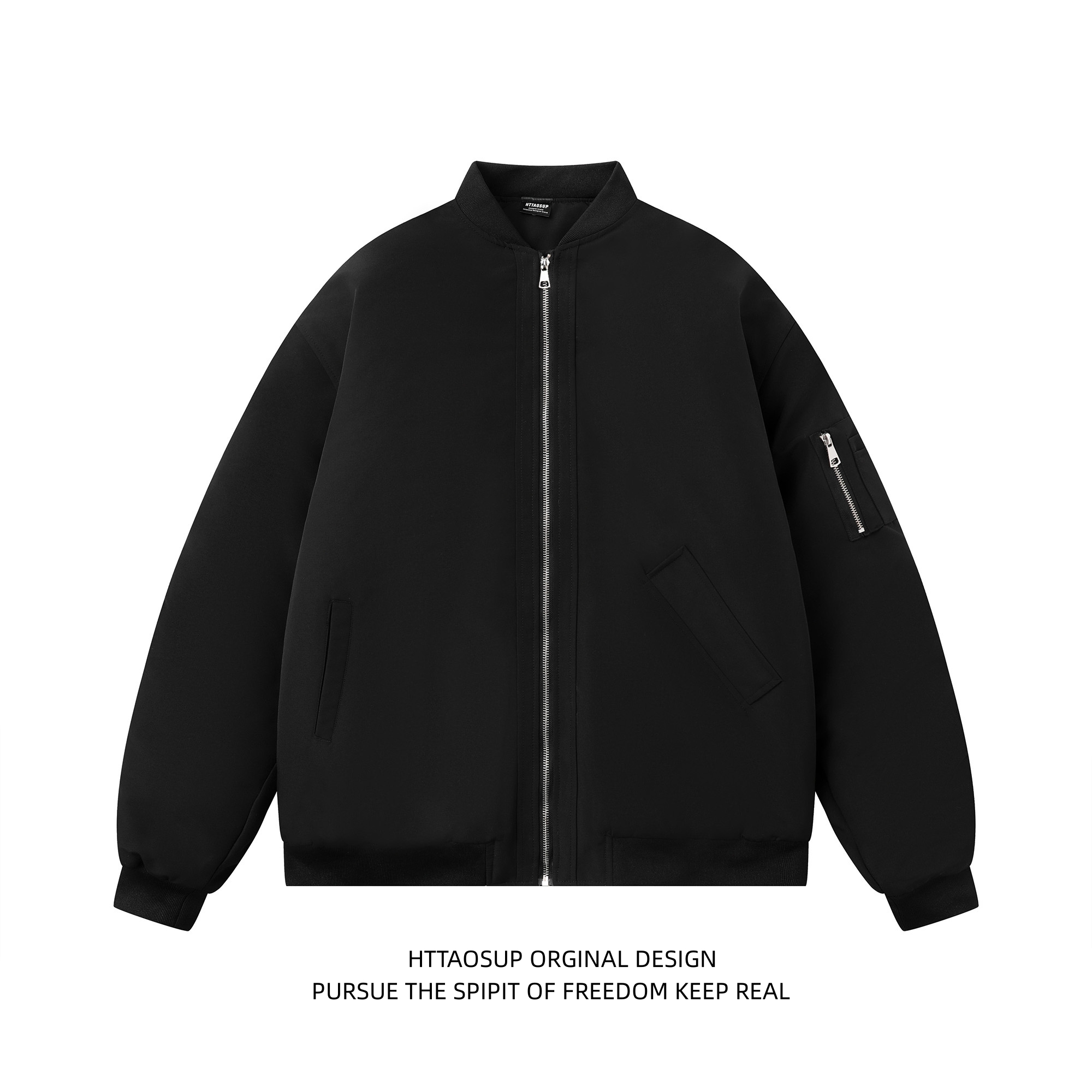 美式复古飞行服外套男女情侣棉衣