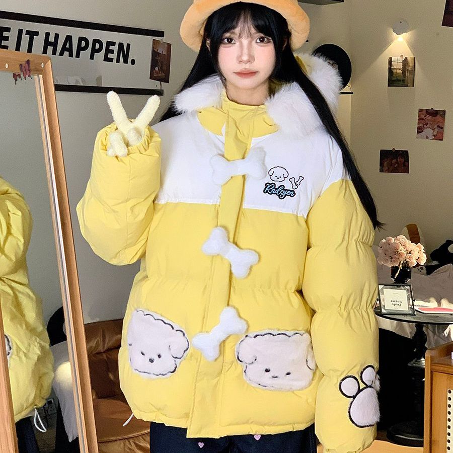 夹棉羽绒棉衣外套小棉袄