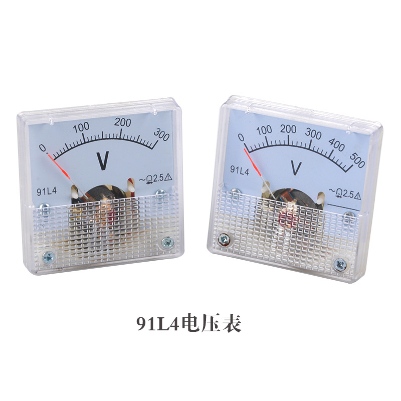 汽油机配件91L4-A/V交流电流电压表指针机械式500V300V45mmX45mm