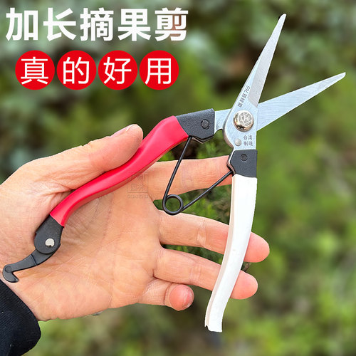 修枝剪加长摘果剪采摘剪刀修花剪羊毛剪篱笆剪刀剪葡萄堡利旺765